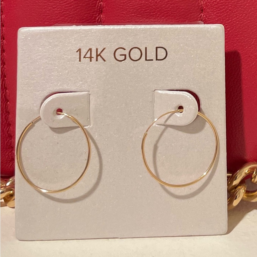 14K Gold Hoop Earrings